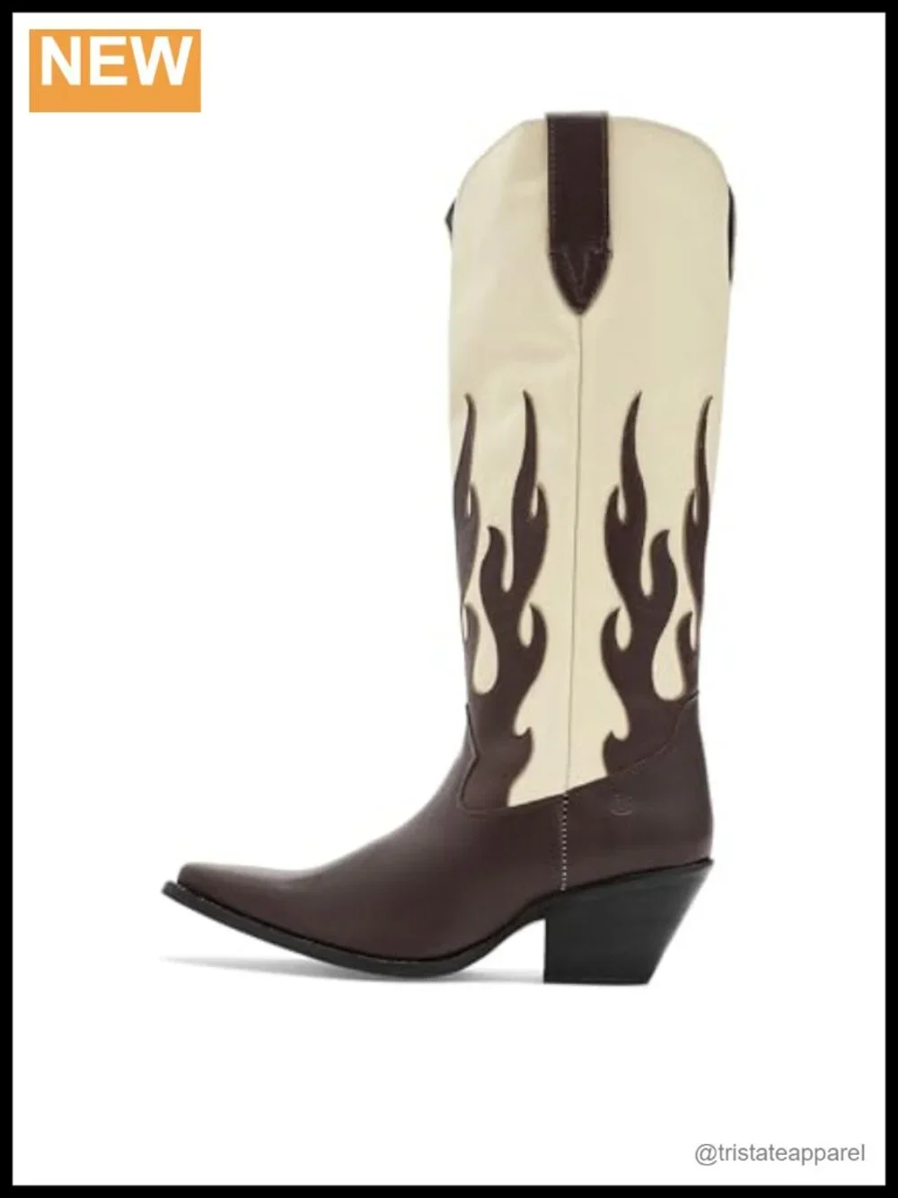 Dingo Leather Western Over the Knee Boots Snip Toe Pull-On Casual